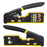 Ratcheting Modular Data Cable Crimper: The Ultimate Tool For Stripping, Cutting, and Connecting RJ11/RJ12 and RJ45 Pass-Thru Connectors!