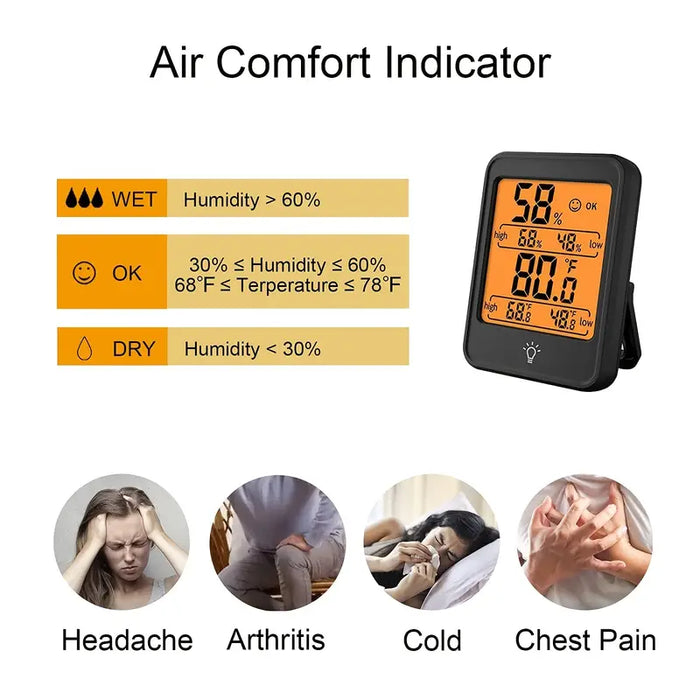 Accurately Monitor Room Temperature & Humidity with this Digital Hygrometer & Thermometer - Battery Included